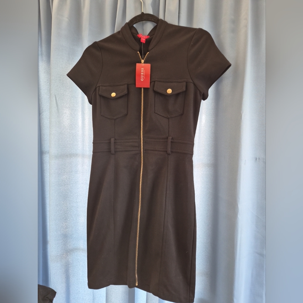 Guess Black Dress Bodycon NWT
